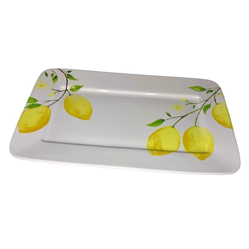 Sur La Table Citron Lemon Rectangular Serving Platter 18x11